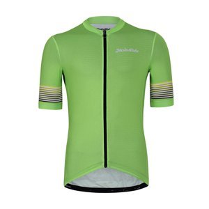 HOLOKOLO Cyklistický dres s krátkým rukávem - RAINBOW - zelená 3XL
