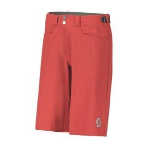 SCOTT Cyklistické kalhoty krátké bez laclu - TRAIL FLOW - červená