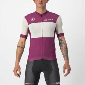 CASTELLI Cyklistický dres s krátkým rukávem - GIRO D'ITALIA 2022 - bílá/fialová
