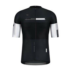 GOBIK Cyklistický dres s krátkým rukávem - ATTITUDE 2.0 CITIZEN - černá/bílá L