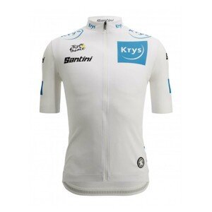 SANTINI Cyklistický dres s krátkým rukávem - TOUR DE FRANCE 2022 - bílá M