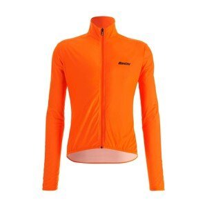 SANTINI Cyklistická větruodolná bunda - NEBULA WINDPROOF - oranžová L