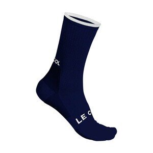 LE COL Cyklistické ponožky klasické - CYCLING - modrá L-XL