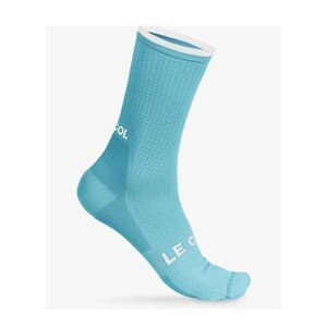 LE COL Cyklistické ponožky klasické - CYCLING - modrá/světle modrá L-XL