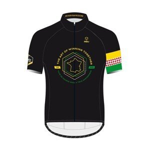 AGU Cyklistický dres s krátkým rukávem - JUMBO-VISMA 2022 - černá XS