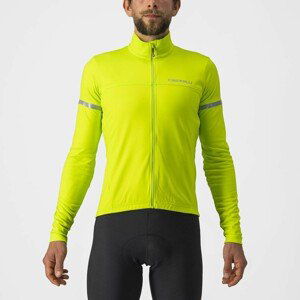 CASTELLI Cyklistický dres s dlouhým rukávem zimní - FONDO 2 WINTER - žlutá M