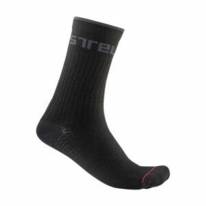 CASTELLI Cyklistické ponožky klasické - DISTANZA 20 WINTER - černá 2XL