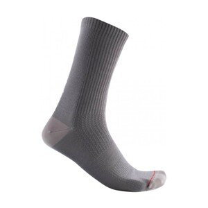 CASTELLI Cyklistické ponožky klasické - BANDITO WOOL 18 - šedá