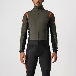 CASTELLI Cyklistická zateplená bunda - ALPHA RoS 2 - zelená 3XL