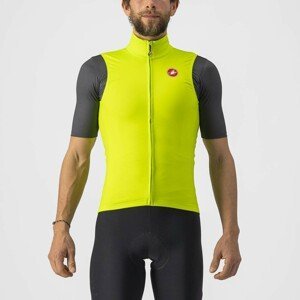 CASTELLI Cyklistická vesta - PRO THERMAL MID - žlutá L
