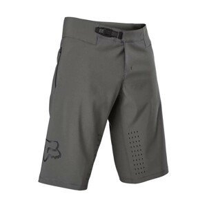 FOX Cyklistické kalhoty krátké bez laclu - DEFEND SHORTS - šedá M