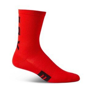 FOX Cyklistické ponožky klasické - FLEXAIR MERINO - červená L-XL