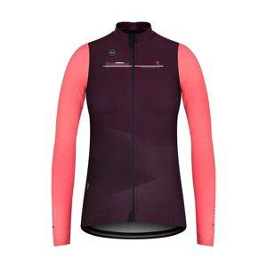 GOBIK Cyklistická zateplená bunda - SKIMO PRO THERM LADY - fialová/růžová XS