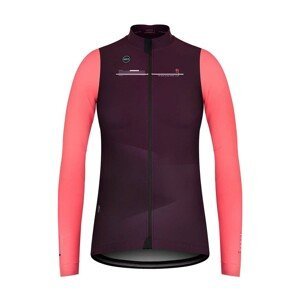 GOBIK Cyklistická zateplená bunda - SKIMO PRO THERM LADY - růžová/fialová S