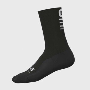 ALÉ Cyklistické ponožky klasické - STRADA 2.0 WINTER - černá/bílá