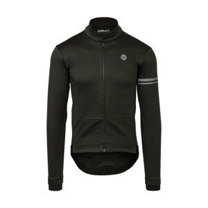 AGU Cyklistická zateplená bunda - WINTER ESSENTIAL - černá