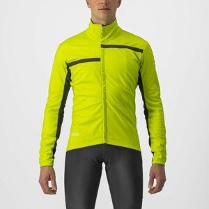 CASTELLI Cyklistická zateplená bunda - TRANSITION 2 - žlutá XL