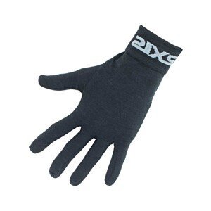 SIX2 Cyklistické rukavice dlouhoprsté - GLX MERINOS - černá L-XL
