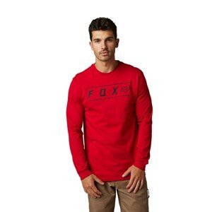 FOX Cyklistické triko s dlouhým rukávem - PINNACLE PREMIUM - červená