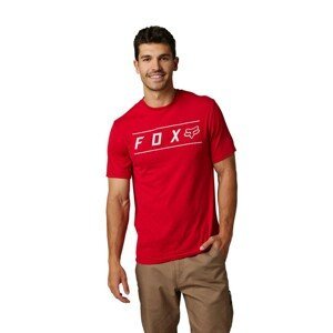 FOX Cyklistické triko s krátkým rukávem - PINNACLE DRIRELEASE® - červená L