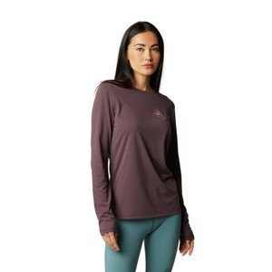 FOX Cyklistické triko s dlouhým rukávem - FINISHER LADY - fialová M