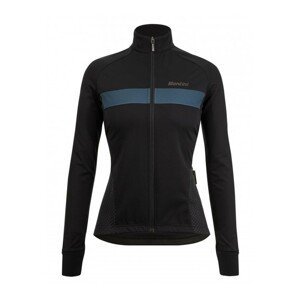 SANTINI Cyklistická zateplená bunda - CORAL BENGAL LADY - černá XL