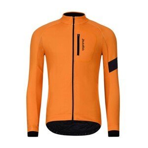 HOLOKOLO Cyklistická zateplená bunda - 2in1 WINTER - oranžová L