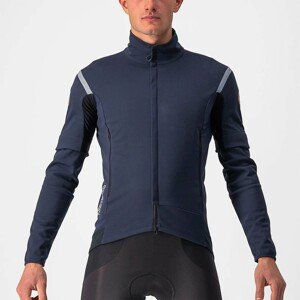 CASTELLI Cyklistická zateplená bunda - PERFETTO ROS 2 CONV. - šedá/modrá L