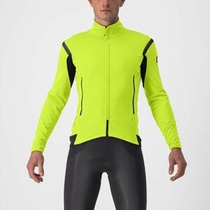 CASTELLI Cyklistická zateplená bunda - PERFETTO ROS 2 - žlutá L