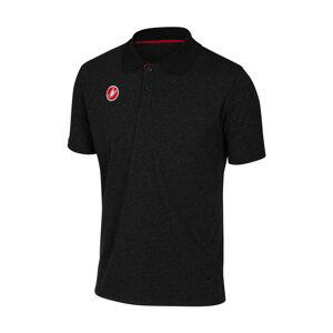 CASTELLI Cyklistické triko s krátkým rukávem - RACE DAY POLO - černá XL