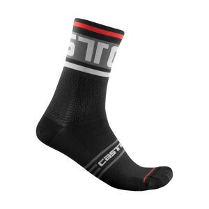 CASTELLI Cyklistické ponožky klasické -  PROLOGO 15 - černá L-XL