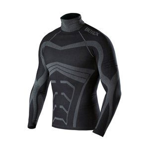 BIOTEX Cyklistické triko s dlouhým rukávem - POWERFLEX WARM - černá L-2XL