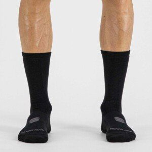 SPORTFUL Cyklistické ponožky klasické - MERINO WOOL 18 - černá XL