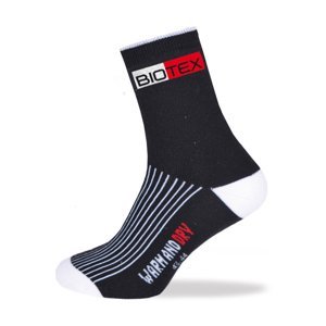 BIOTEX Cyklistické ponožky klasické - TERMO - černá/bílá 36-39
