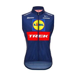 SANTINI Cyklistická vesta - LIDL TREK 2024 - červená/žlutá/modrá XL