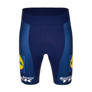 SANTINI Cyklistické kalhoty krátké bez laclu - LIDL TREK 2024 LADY - modrá XL