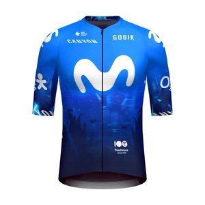 GOBIK Cyklistický dres s krátkým rukávem - INFINITY MOVISTAR TEAM 2024 - modrá/bílá M