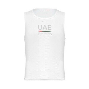 PISSEI Cyklistické triko bez rukávů - UAE TEAM EMIRATES 23 - bílá