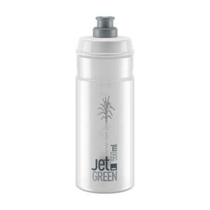 ELITE Cyklistická láhev na vodu - JET GREEN 550 - transparentní