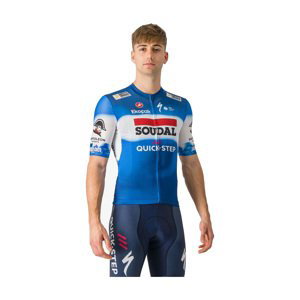 CASTELLI Cyklistický dres s krátkým rukávem - SOUDAL QUICK-STEP 2024 COMPETIZIONE 3 - modrá/bílá/červená XL