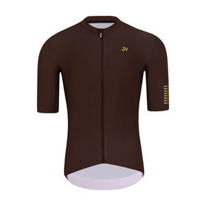 HOLOKOLO Cyklistický dres s krátkým rukávem - VICTORIOUS GOLD - hnědá 6XL