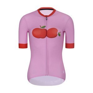 RIVANELLE BY HOLOKOLO Cyklistický dres s krátkým rukávem - FRUIT LADY - růžová/červená