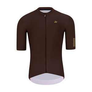 HOLOKOLO Cyklistický dres s krátkým rukávem - VICTORIOUS GOLD - hnědá 3XL