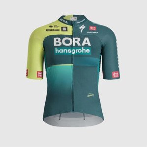 SPORTFUL Cyklistický dres s krátkým rukávem - BORA 2024 - zelená/světle zelená M