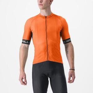 CASTELLI Cyklistický dres s krátkým rukávem - ENTRATA VI - oranžová M