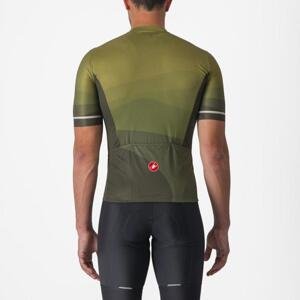 CASTELLI Cyklistický dres s krátkým rukávem - ORIZZONTE - zelená L