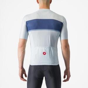 CASTELLI Cyklistický dres s krátkým rukávem - TRADIZIONE - světle modrá 2XL
