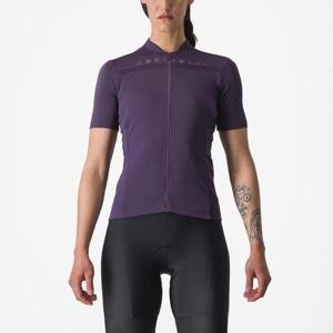 CASTELLI Cyklistický dres s krátkým rukávem - fialová XL
