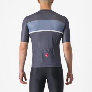 CASTELLI Cyklistický dres s krátkým rukávem - modrá XS