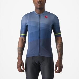 CASTELLI Cyklistický dres s krátkým rukávem - ORIZZONTE - modrá XL